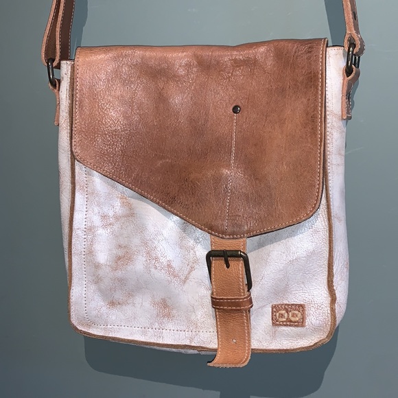 BED|STU Handbags - BED STU Venice Beach Nectar Lux Tan Rustic Crossbody Leather Distressed Boho Bag